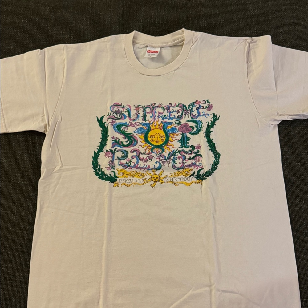 Supreme White Graphic Tee
